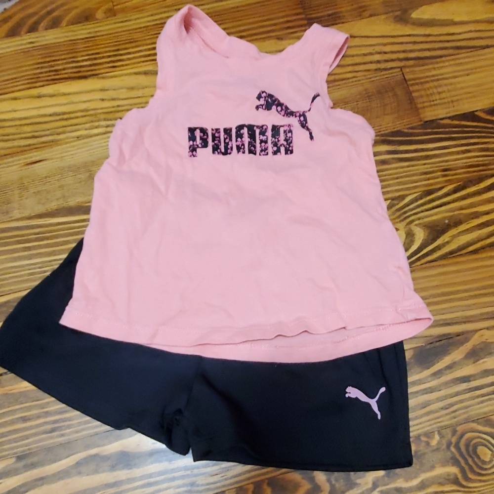 Puma baby girl short set